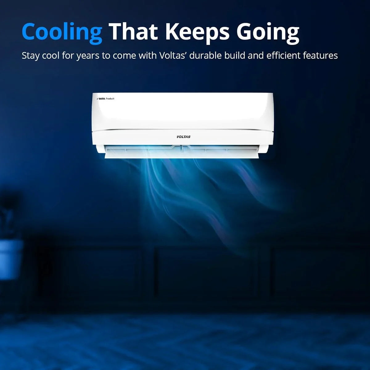 Voltas 1.5 Ton 3 Star Inverter Split Air Conditioner 183INV Zenith Silver