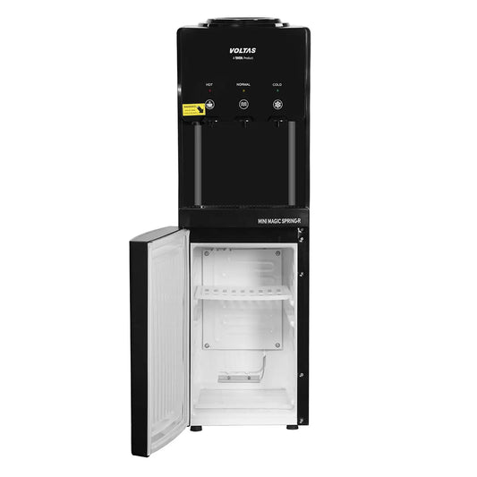 Voltas  Water Dispenser with Cooling Cabinet - Mini Magic Spring RV Plus - Pre - Coated Body - Black