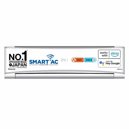 Panasonic 1.5 Ton 3 Star Hot and Cold Wi-Fi Inverter Smart Split AC (7 in 1 Convertible,M 0.1 Air Purification Filter, CS/CU-KZ18AKYF)