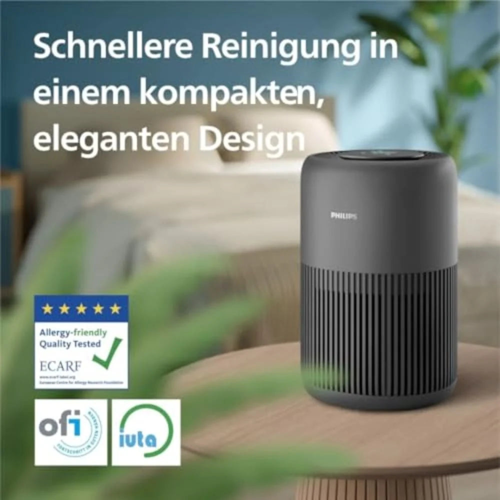 Philips AC0951 Air Purifier 900 Series, HEPA NanoProtect + Active Carbon Filter, CADR 250m³/h for 65m² Allergy Sufferers, Quiet