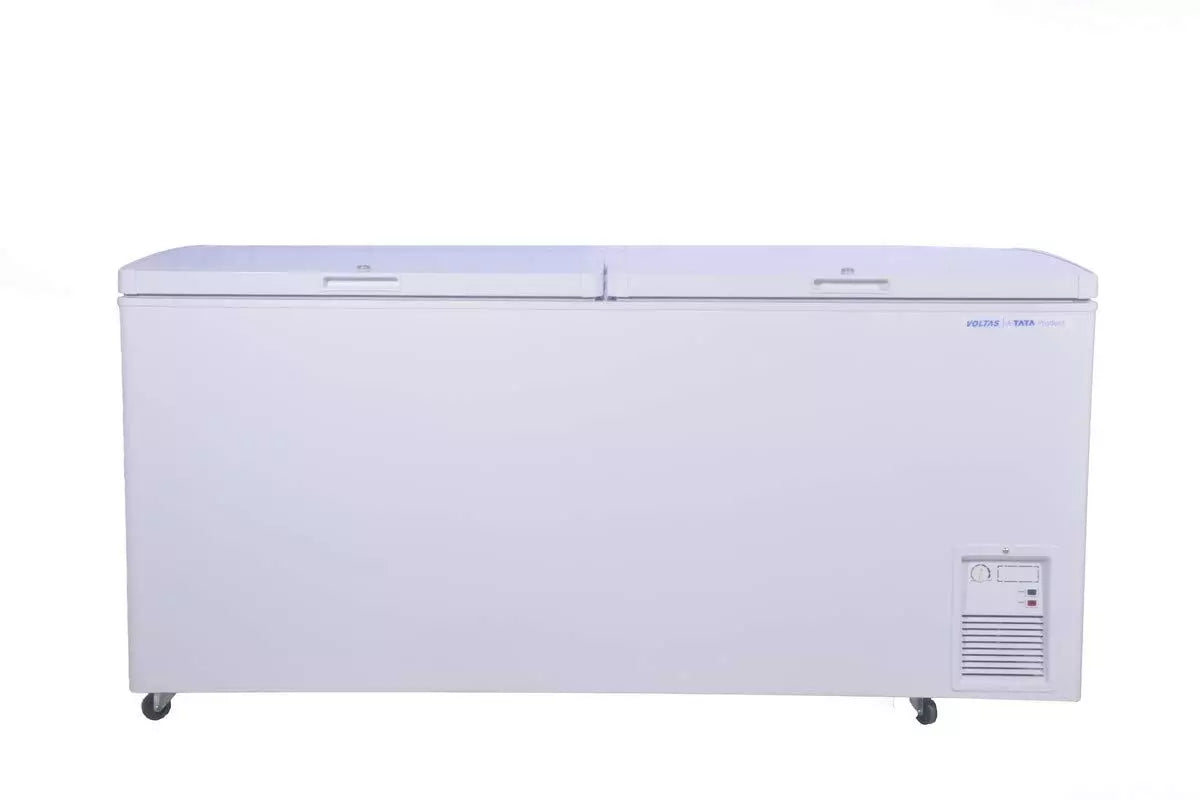 VOLTAS 405 L Double Door White Hard Top Deep Freezer, CF 405 DD HT