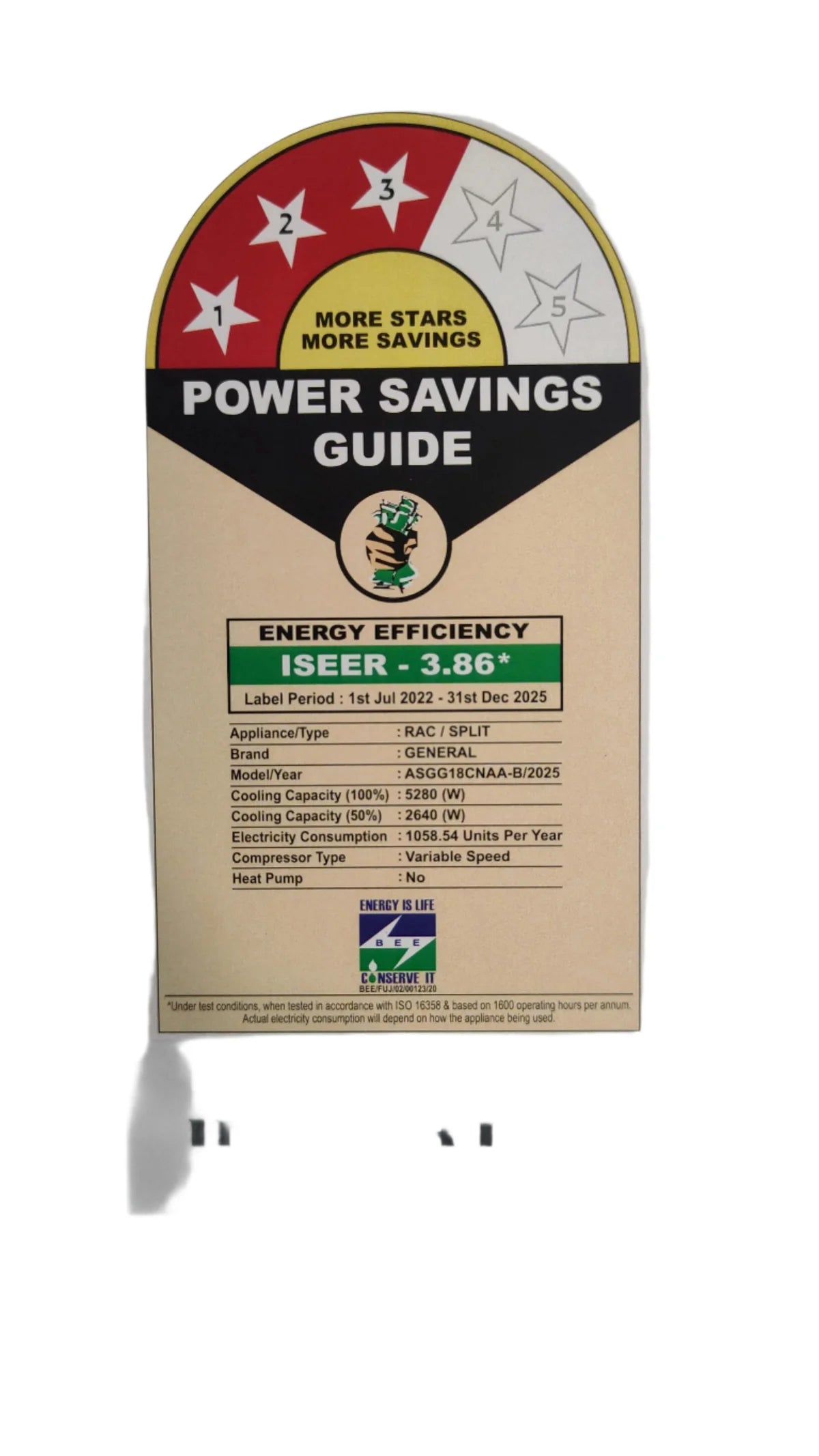 O General ASGG18CNWA 1.5 Ton 3 Star Inverter Split AC | Copper Condenser- R32